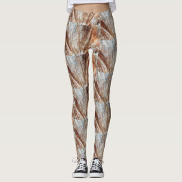 Leggings Leyendas abstractas marrones