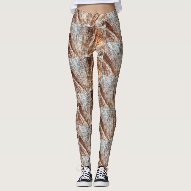 Leggings Leyendas abstractas marrones (Anverso)