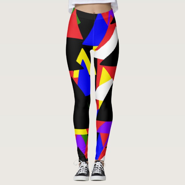 Leggings Leyendas abstractas multicolores (Anverso)
