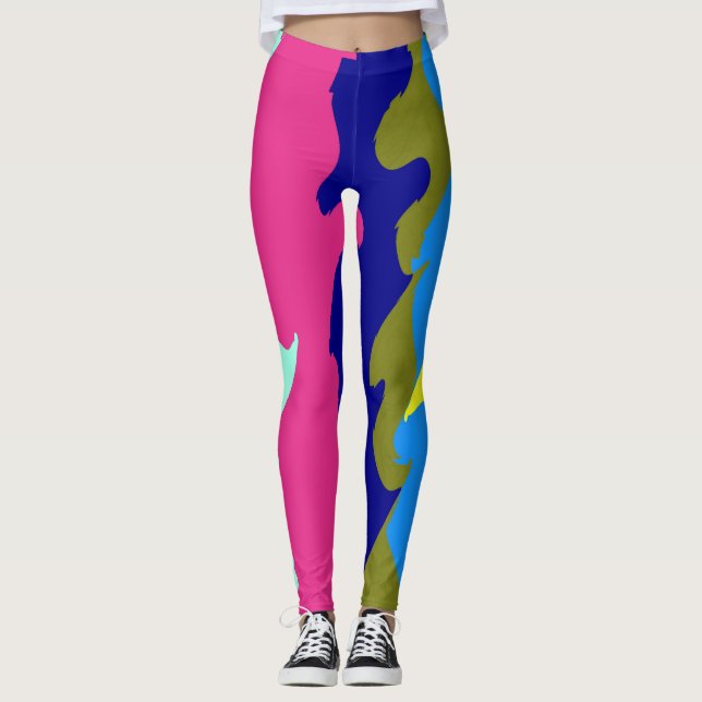 Leggings Leyendas abstractas "Ratti_Creative_Arts" (Anverso)