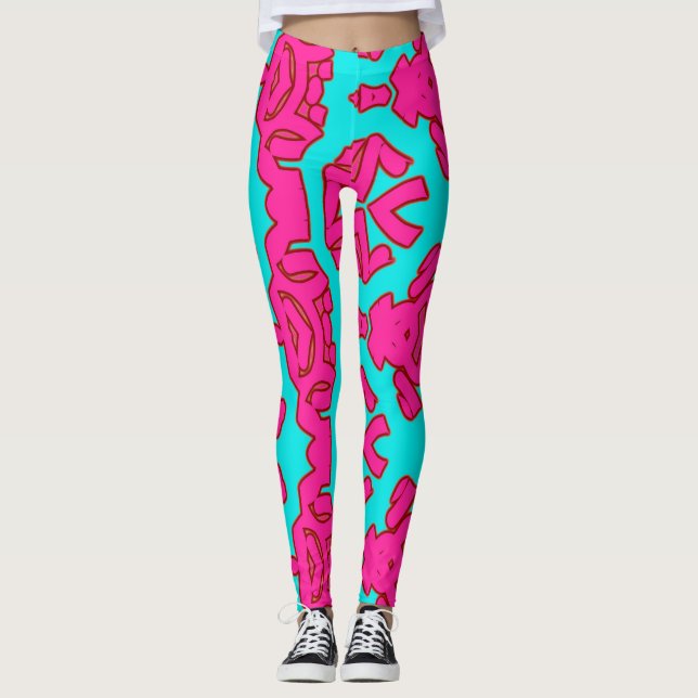 Leggings Leyendas abstractas "Ratti_Creative_Arts" (Anverso)
