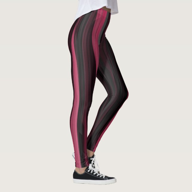 Leggings Leyendas abstractas rosa y gris (Derecha)