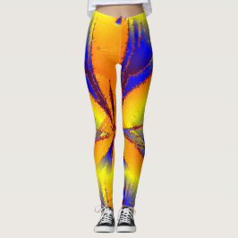 Leggings Leyendas amarillas del Naranja azul de energía