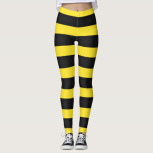 Leggings Leyendas amarillas y negras tipo abeja