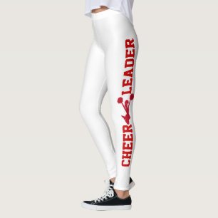 Leggings Leyendas animadoras rojas y blancas