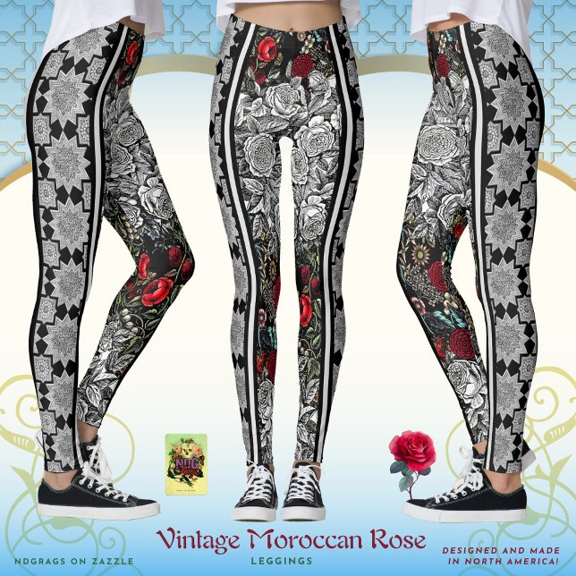 Leggings Leyendas antiguas marroquíes Rosas (Subido por el creador)