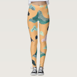 Leggings Leyendas artísticas de Ocean Bliss - Acuático eleg