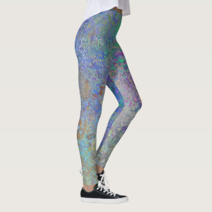 Leggings Leyendas artísticas de textura abstracta para un a