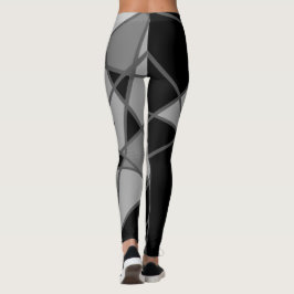 Leggings Leyendas asimétricas grises y negras de Joya Eve