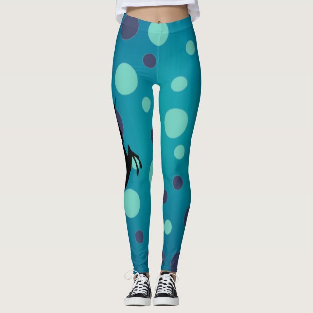 Leggings Leyendas azules de Unicorn (Anverso)