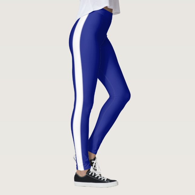 Leggings Leyendas azules en franja blanca (Derecha)