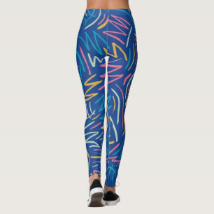 Leggings Leyendas azules esgrimidas