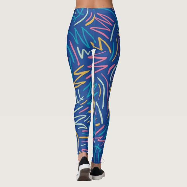 Leggings Leyendas azules esgrimidas (Reverso)