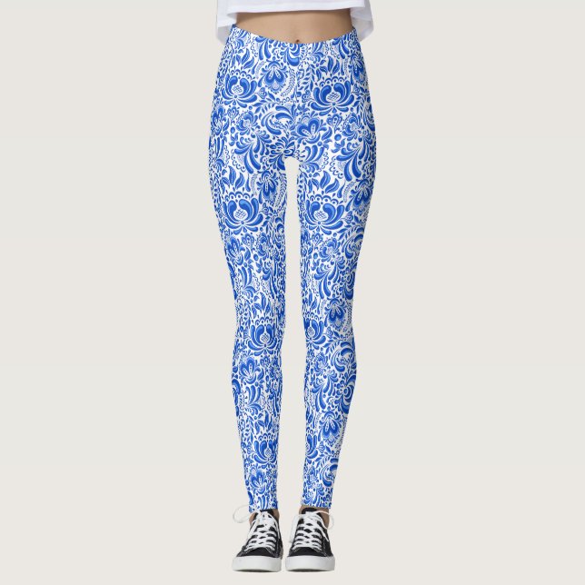 Leggings Leyendas azules y blancas de China (Anverso)