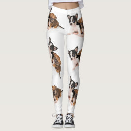 Leggings Leyendas blancas con foto de Chihuahua