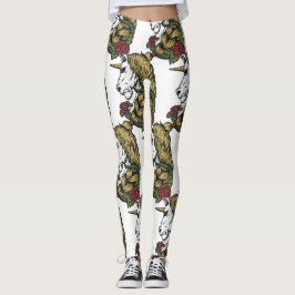 Leggings Leyendas blancas de guerrero unicornio