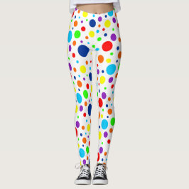 Leggings Leyendas blancas de los focos de arcoiris