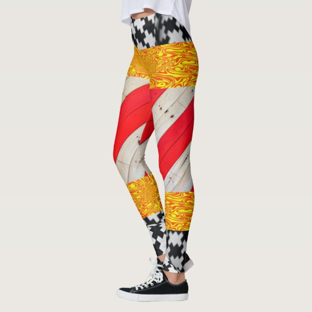 Leggings Leyendas blancas de oro rojo (Izquierda)