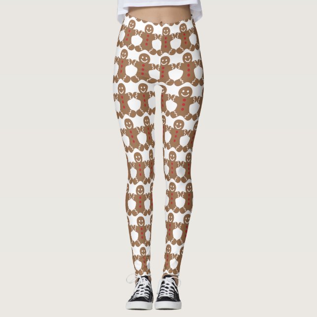 Leggings Leyendas blancas del hombre de pan de jengibre (Anverso)