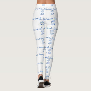 Leggings Leyendas blancas Kamala Harris Blue Font