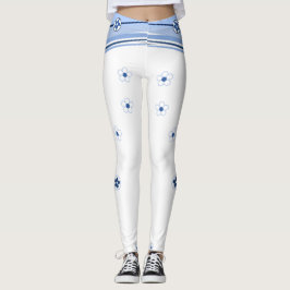 Leggings Leyendas blancas y azules