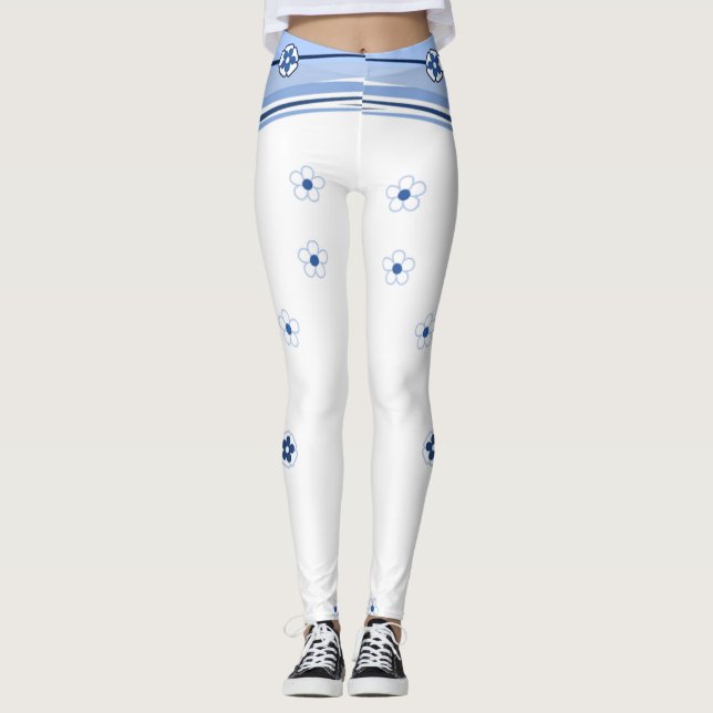 Leggings Leyendas blancas y azules (Anverso)