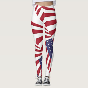 Leggings Leyendas blancas y azules de los Estados Unidos