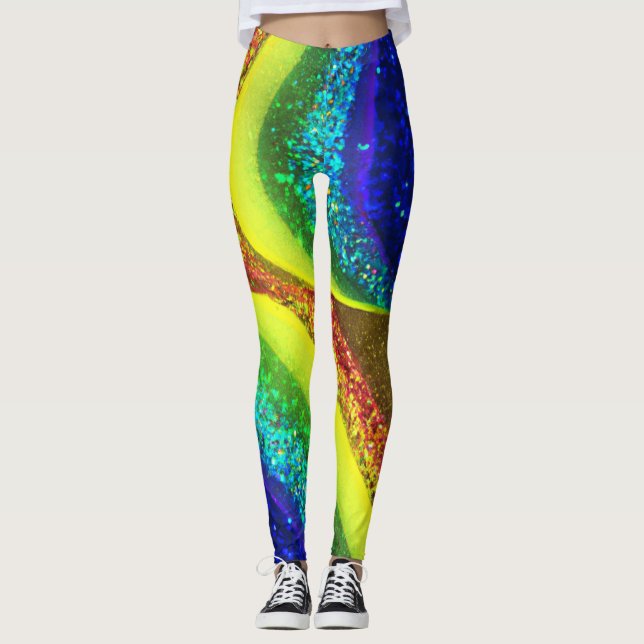 Leggings Leyendas brillantes del arcoiris (Anverso)