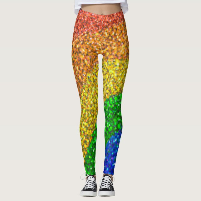 Leggings Leyendas brillantes del arcoiris (Anverso)