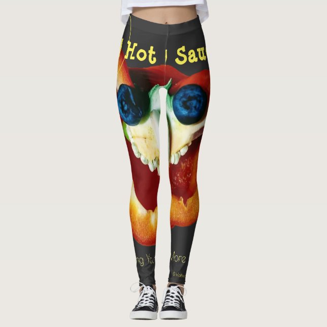 Leggings Leyendas calientes y sauditas: Mr Pepper Face by H (Anverso)