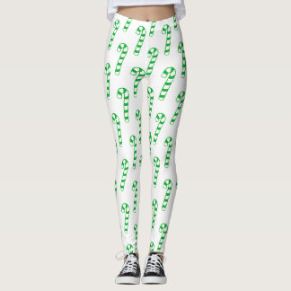 Leggings Leyendas - Cañones de golosinas con rayas verdes