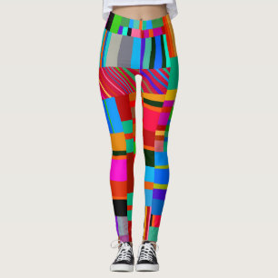 Leggings Leyendas coloreadas de parche cruzado
