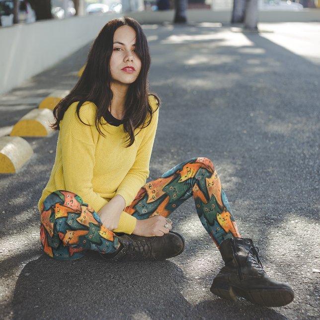 Leggings Leyendas coloridas de gatos de Guay (Cool Cats Colorful Leggings)