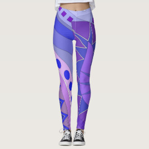 Leggings Leyendas con arte casual azul