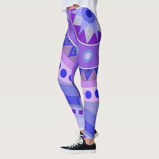 Leggings Leyendas con arte casual azul (Izquierda)