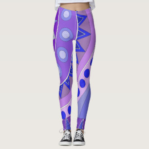 Leggings Leyendas con arte casual azul