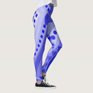 Leggings Leyendas con arte casual azul