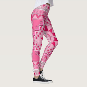Leggings Leyendas con arte casual rosa