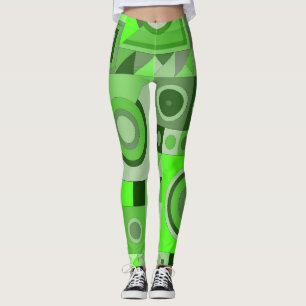 Leggings Leyendas con arte casual verde