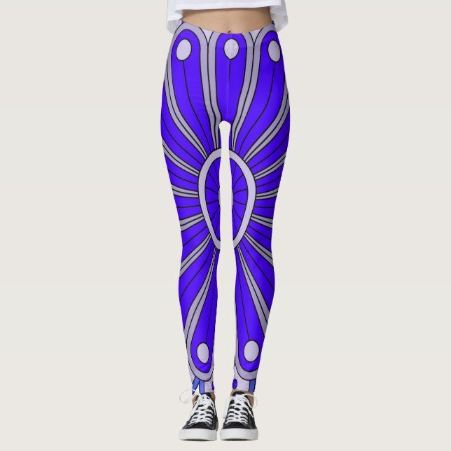 Leggings Leyendas con arte de azul (Anverso)
