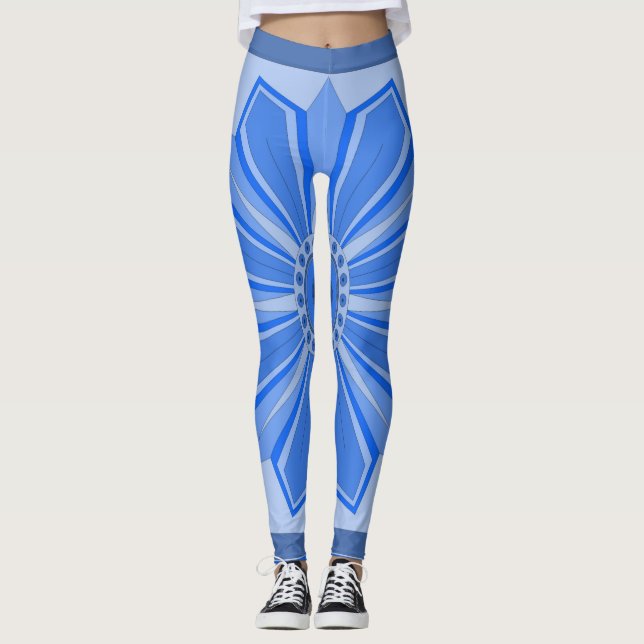 Leggings Leyendas con arte de azul (Anverso)