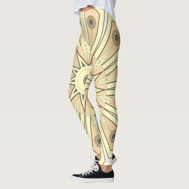 Leggings Leyendas con arte de rosa (Izquierda)