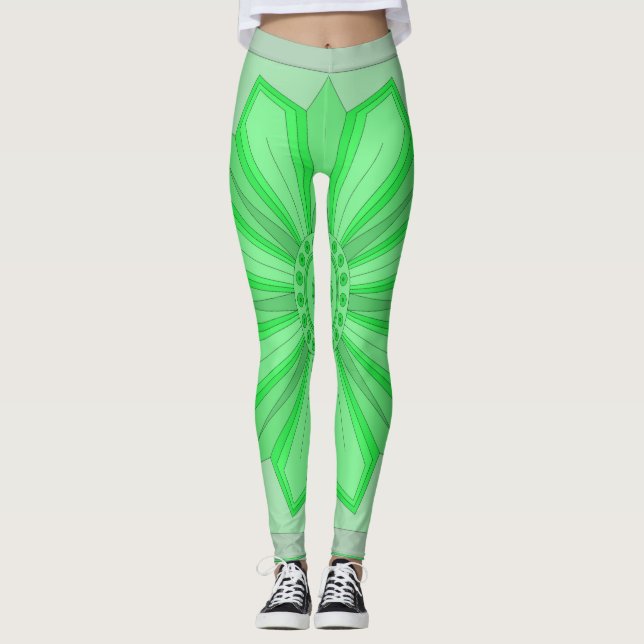 Leggings Leyendas con arte de verde (Anverso)
