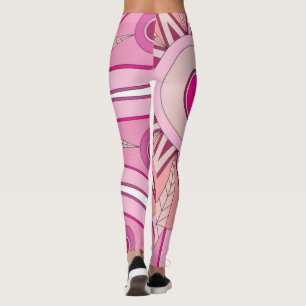 Leggings Leyendas con arte rojo cálido