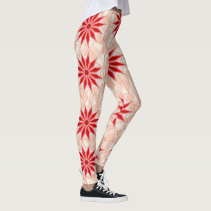 Leggings Leyendas con arte rojo cálido