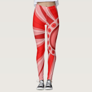Leggings Leyendas con arte rojo cálido