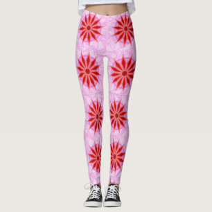 Leggings Leyendas con arte rojo cálido