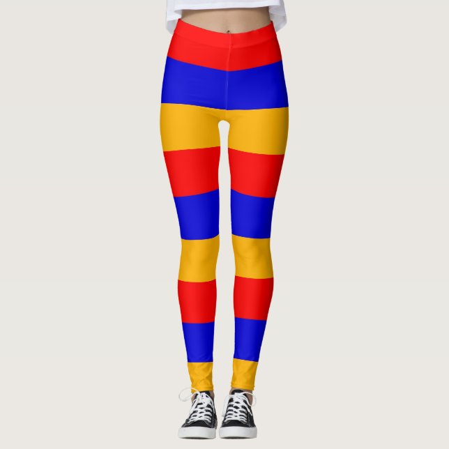 Leggings Leyendas con bandera de Armenia (Anverso)