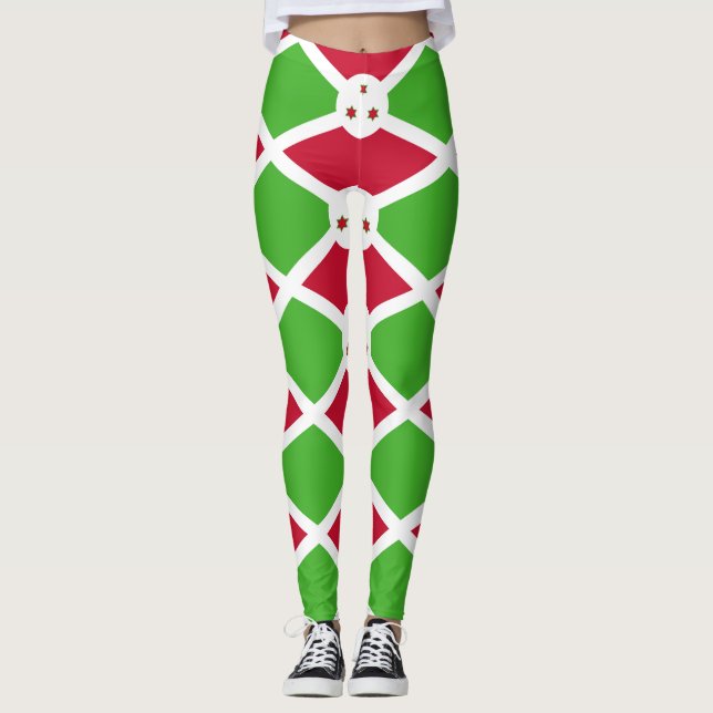 Leggings Leyendas con bandera de Burundi (Anverso)