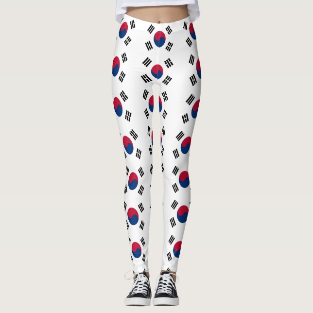 Leggings Leyendas con bandera de Corea del Sur (Anverso)